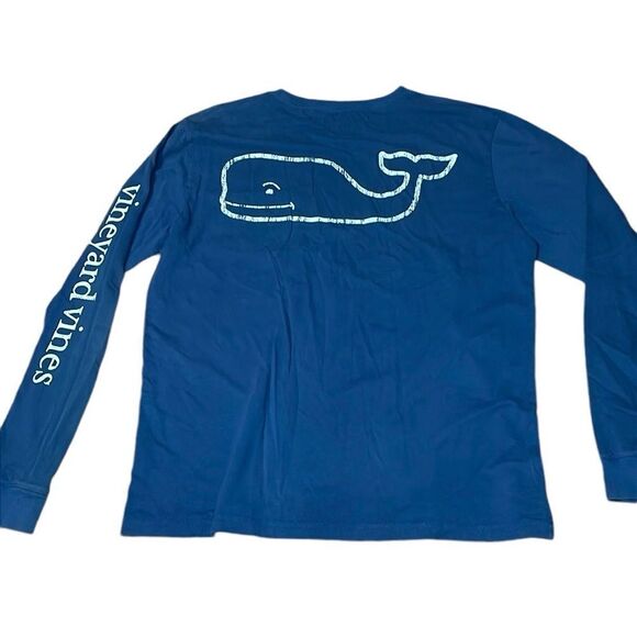 Vineyard Vines Long Sleeve Tee, blue, Small - Picture 1 of 5